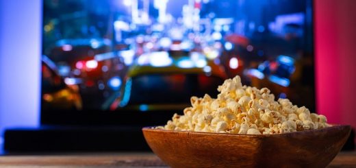 Movie Challenge screen and popcorn