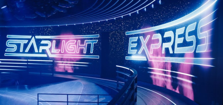 Backdrop of the Starlight Express stage