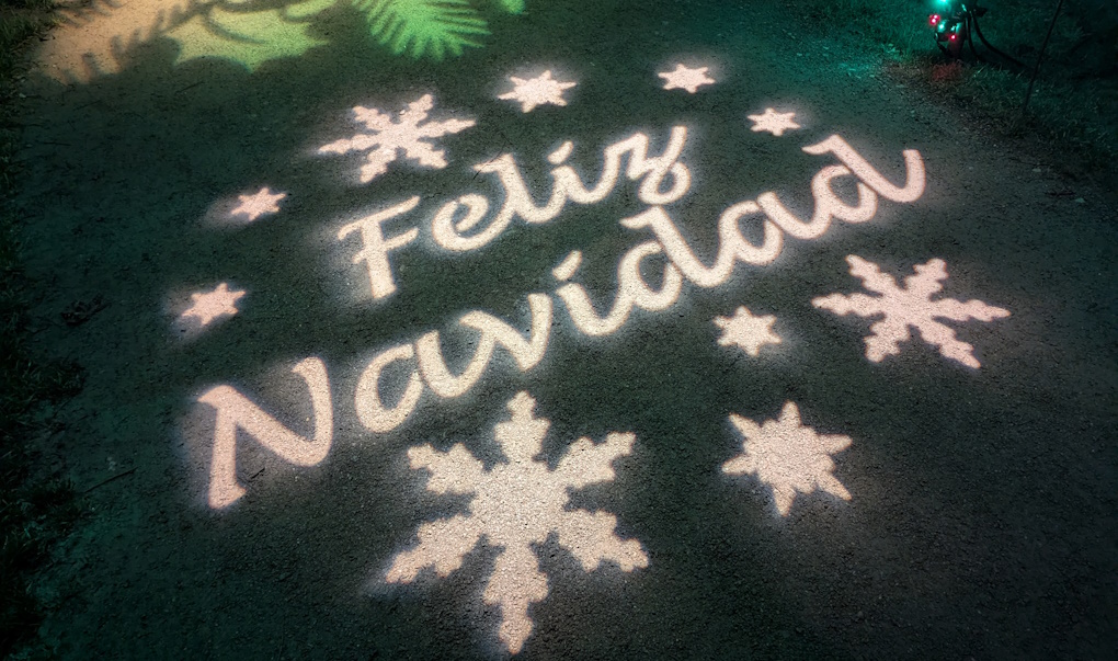 Feliz Navidad light display at Bedgebury Christmas Lights