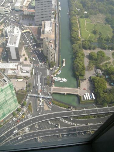 View from the top of one of the highrise towers in Tokyo